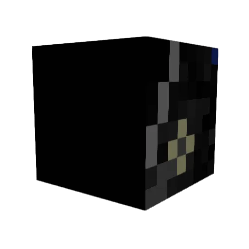 black_ashes Minecraft avatar head, 3D render