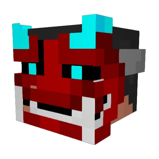 black_beat1222 Minecraft avatar head, 3D render