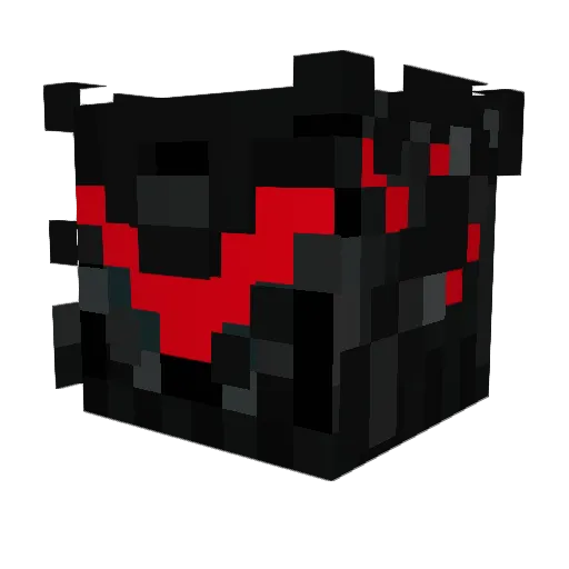black_deviator Minecraft avatar head, 3D render