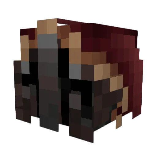 black_enders Minecraft avatar head, 3D render