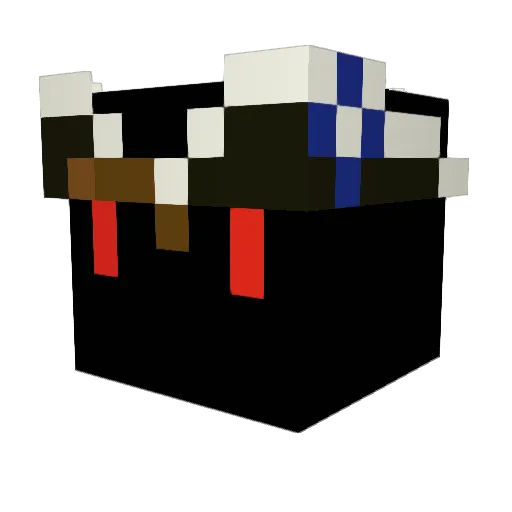 black_fox118 Minecraft avatar head, 3D render