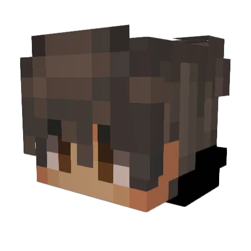 black_ist Minecraft avatar head, 3D render