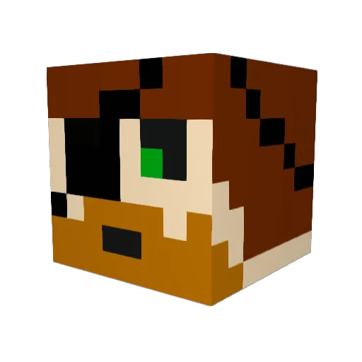 black_jester Minecraft avatar head, 3D render