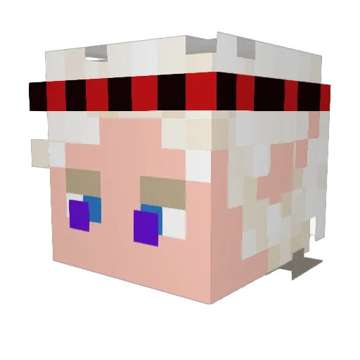 black_magic3 Minecraft avatar head, 3D render