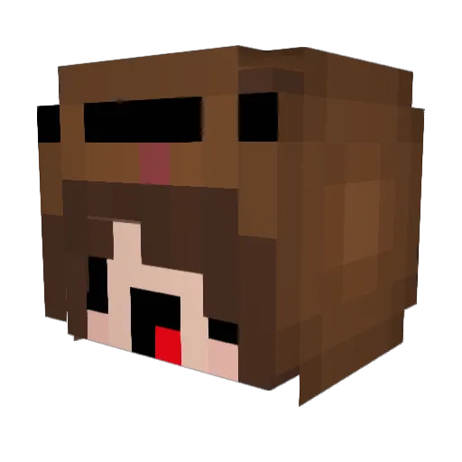 black_tea_slime Minecraft avatar head, 3D render