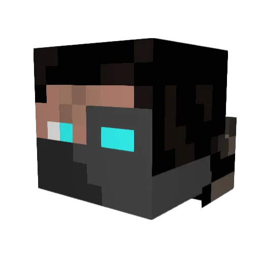 blackarrow2004 Minecraft avatar head, 3D render