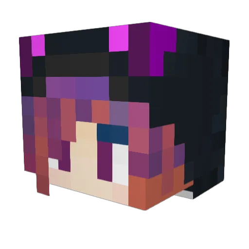 blackbaron Minecraft avatar head, 3D render