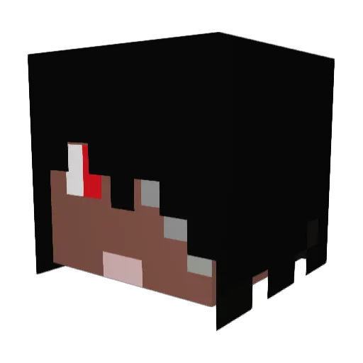 blackbeast01 Minecraft avatar head, 3D render