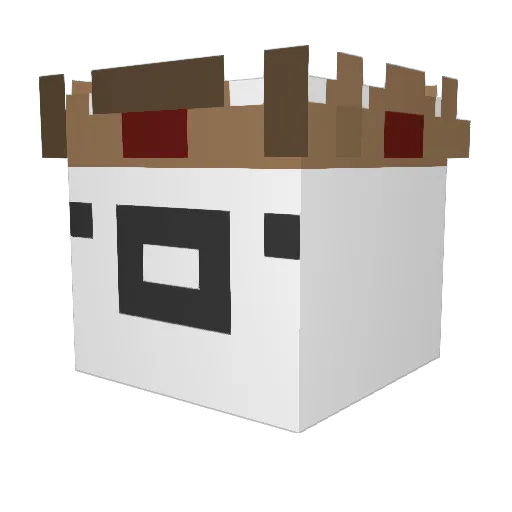 blackberrywolf4 Minecraft avatar head, 3D render