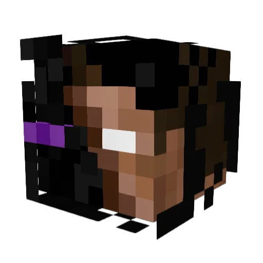 blackbird321 Minecraft avatar head, 3D render