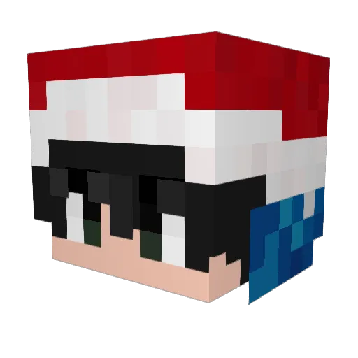 blackblanks Minecraft avatar head, 3D render