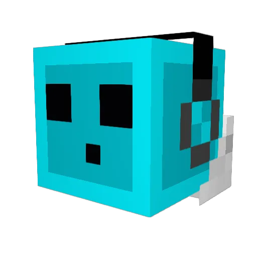 blackcat817 Minecraft avatar head, 3D render
