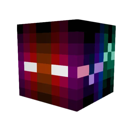 blackcoke Minecraft avatar head, 3D render