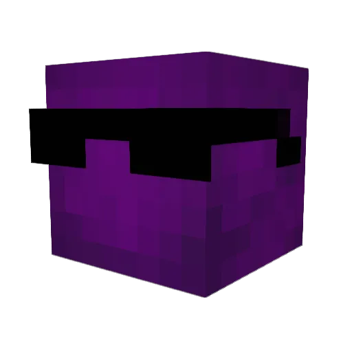 blackcombxy Minecraft avatar head, 3D render