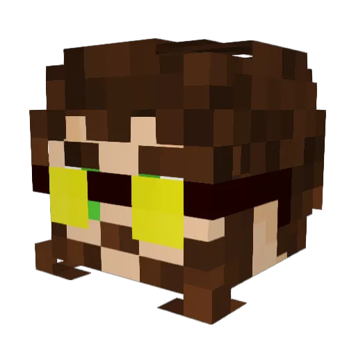 blackdawn2542 Minecraft avatar head, 3D render