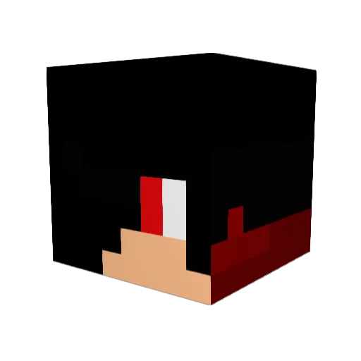 blackdeath54321 Minecraft avatar head, 3D render
