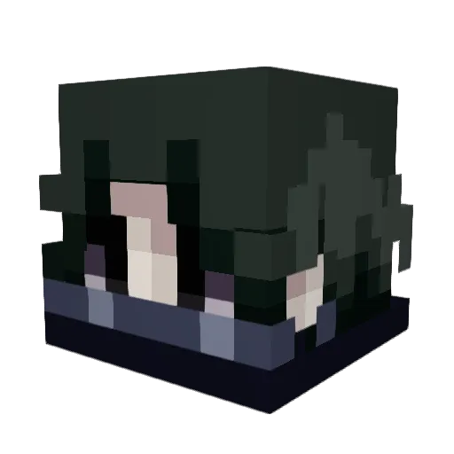 blackeclips1 Minecraft avatar head, 3D render