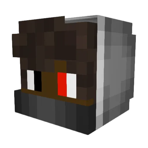 blackfiregamer Minecraft avatar head, 3D render