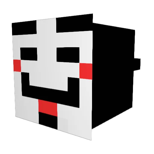 blackflag666 Minecraft avatar head, 3D render