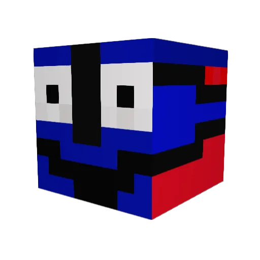 blackfryer Minecraft avatar head, 3D render