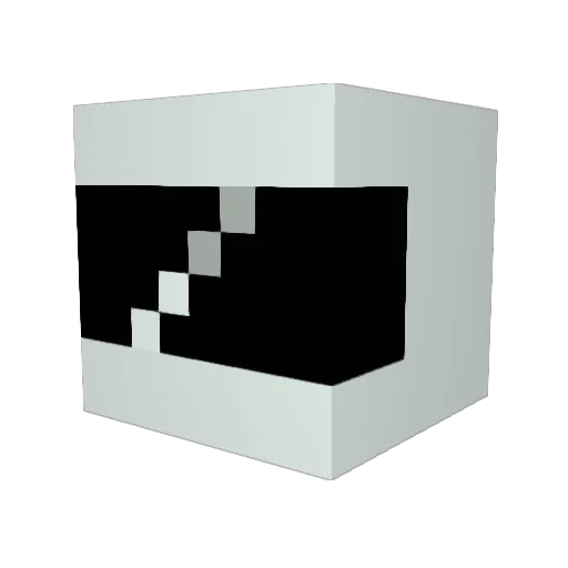 blackgnat Minecraft avatar head, 3D render