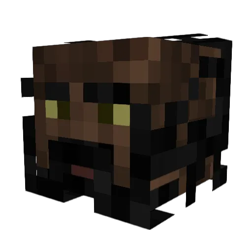 blackgoatass Minecraft avatar head, 3D render