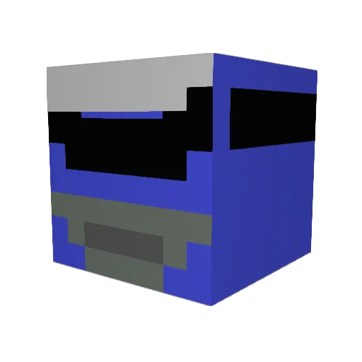 blackgraey Minecraft avatar head, 3D render