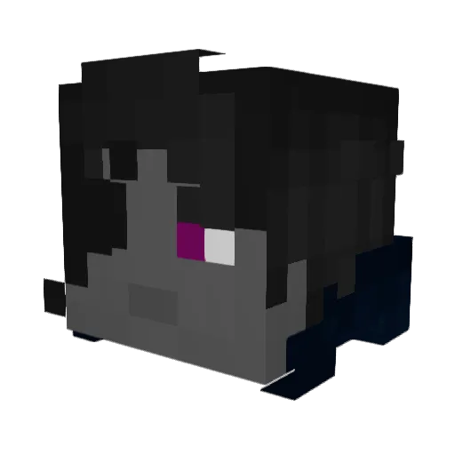 blackhand7 Minecraft avatar head, 3D render