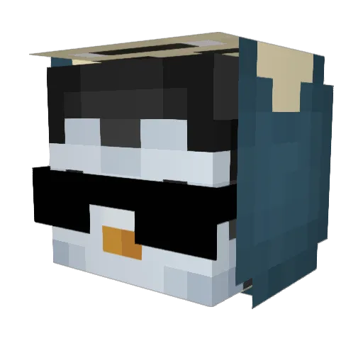 blackhistoryday Minecraft avatar head, 3D render