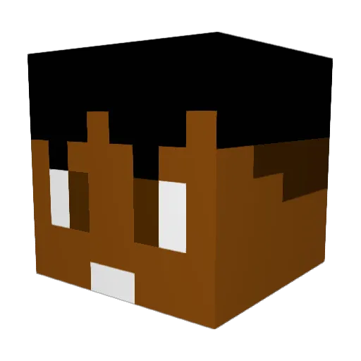 blackhol3 Minecraft avatar head, 3D render