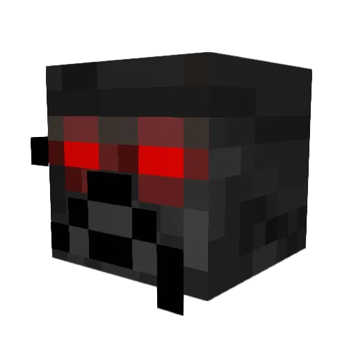 blackholecl Minecraft avatar head, 3D render