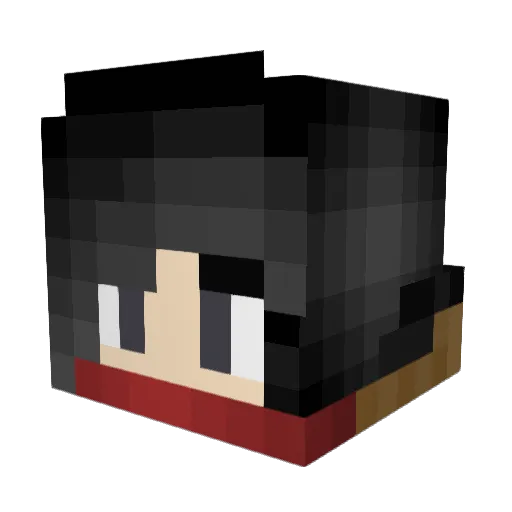 blackiron37 Minecraft avatar head, 3D render