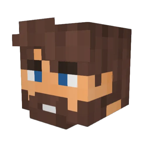 blackironskillet Minecraft avatar head, 3D render