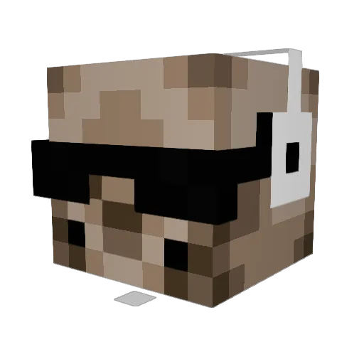 blackjack2213 Minecraft avatar head, 3D render