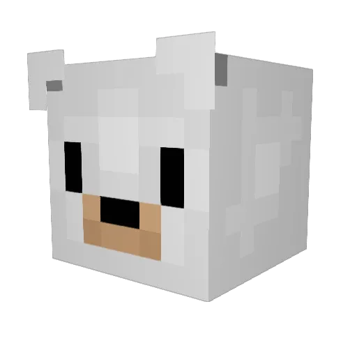 blackjamba Minecraft avatar head, 3D render