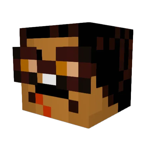 blackjdawg Minecraft avatar head, 3D render