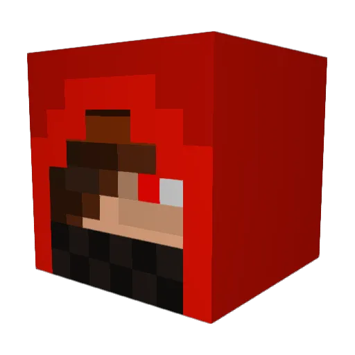 blackknight109 Minecraft avatar head, 3D render