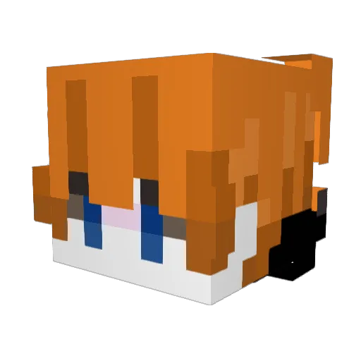 blacklink104 Minecraft avatar head, 3D render