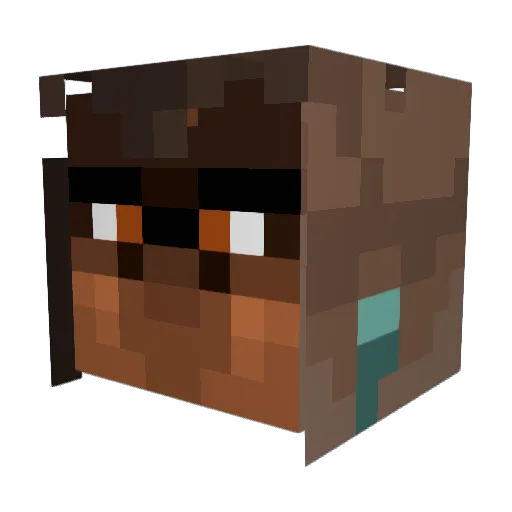 blacklion667 Minecraft avatar head, 3D render