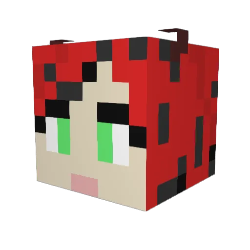 blacklotus714 Minecraft avatar head, 3D render