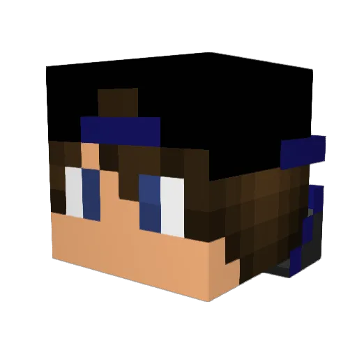blackmagic17 Minecraft avatar head, 3D render