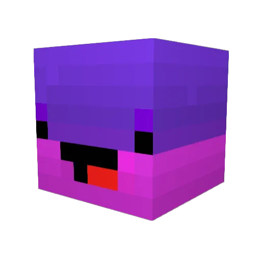 blackmemes Minecraft avatar head, 3D render