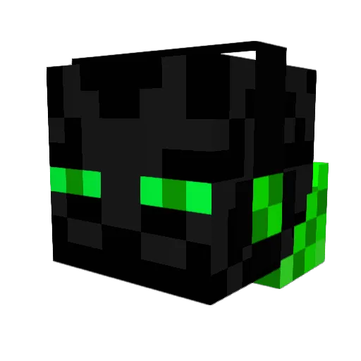 blackmoney Minecraft avatar head, 3D render