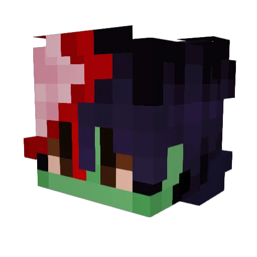 blackoutfullhd Minecraft avatar head, 3D render