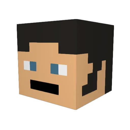blackpanther36 Minecraft avatar head, 3D render