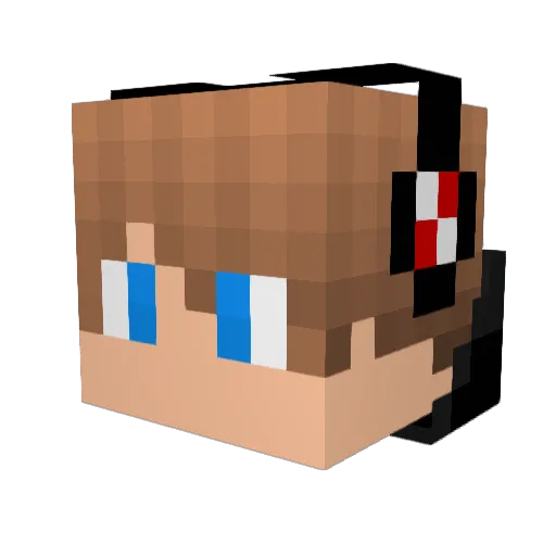 blackpot147 Minecraft avatar head, 3D render