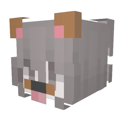 blacks_lovers Minecraft avatar head, 3D render