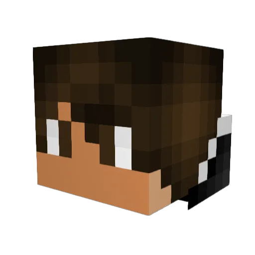 blacksaiyan2 Minecraft avatar head, 3D render