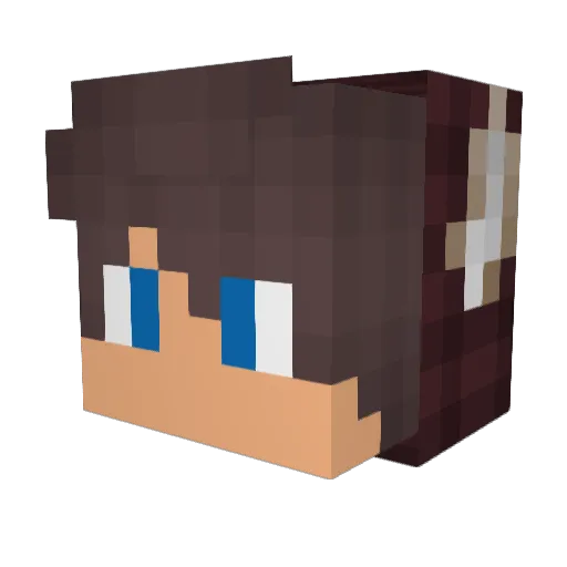 blackshadow1108 Minecraft avatar head, 3D render