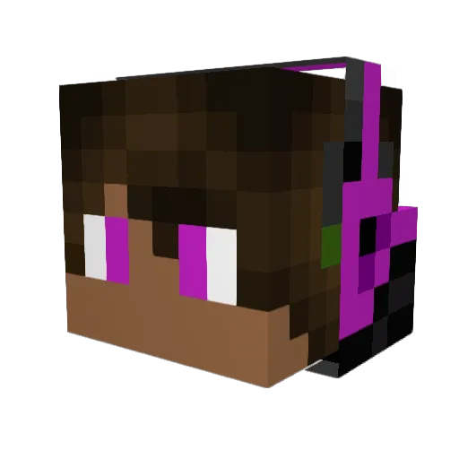 blackshadow9876 Minecraft avatar head, 3D render